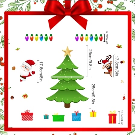 🎅 Christmas Themed Magnetic Sticker