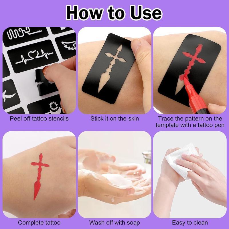 💥Temporary Tattoo Markers Set-10-Color Body Art Pens🌈