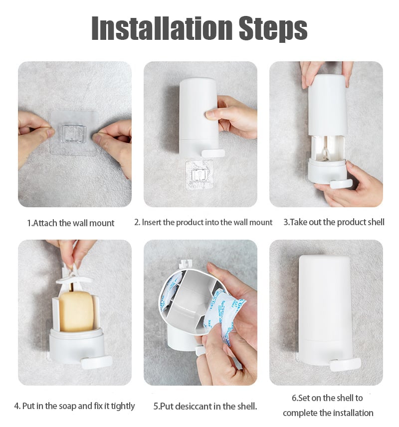 🔥2025 New Arrival🔥Soap Grinder for Bar Soap - No Touching Wet Soap Bar for Hand Washing & Effective Soap Saving