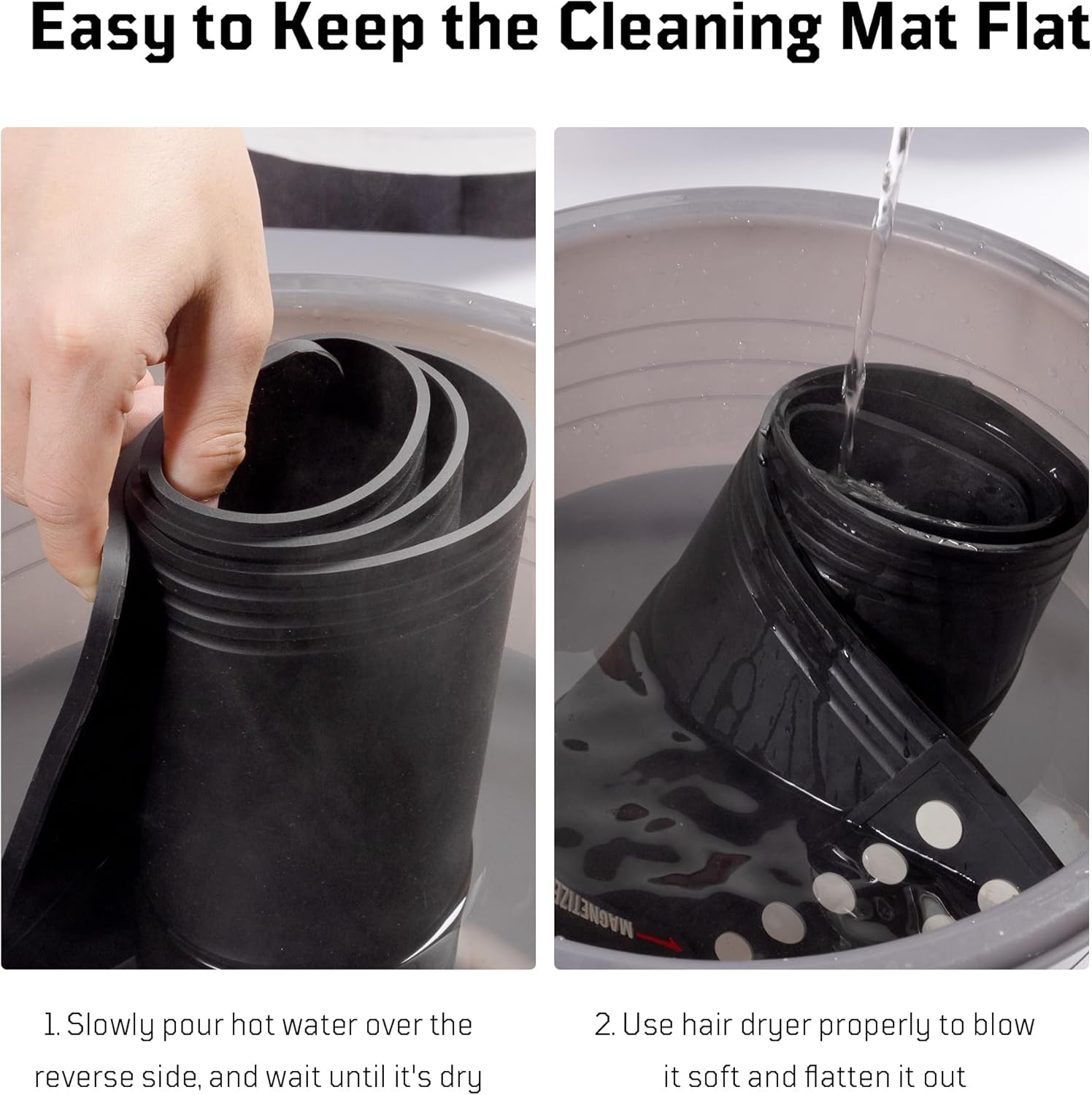 2025 New Arrival🔥-Tool cleaning pads Cleaning pads with magnetic dots, non-slip and oil resistant