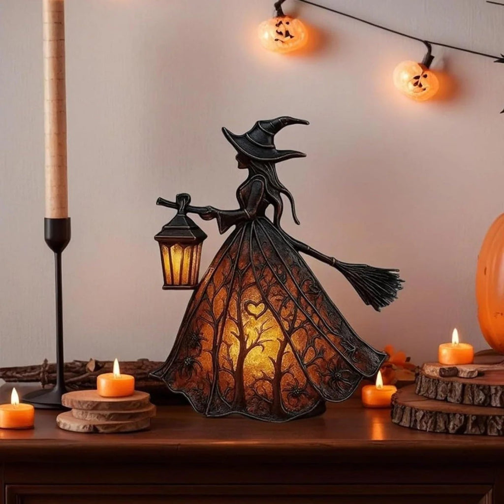 🧹✨ Light Up Your Halloween with the Witch Lamp
