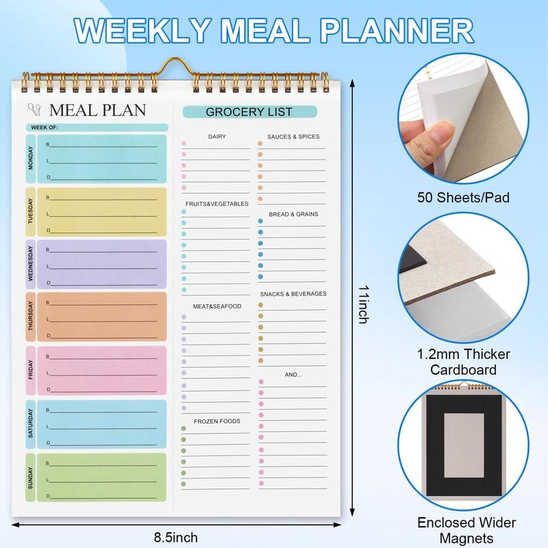 🔥Mom's Gift 49% OFF🎁Weekly Meal Planner Notebook