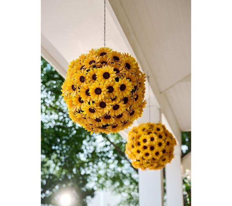 🌼 Wicker Park Oversized Artificial Floral Spheres