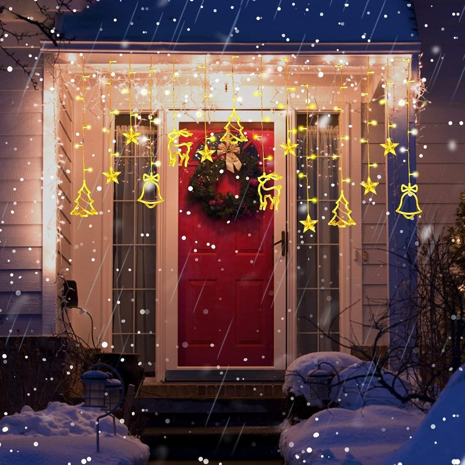 ✨ Yuletide Christmas Curtain LightsTM ✨