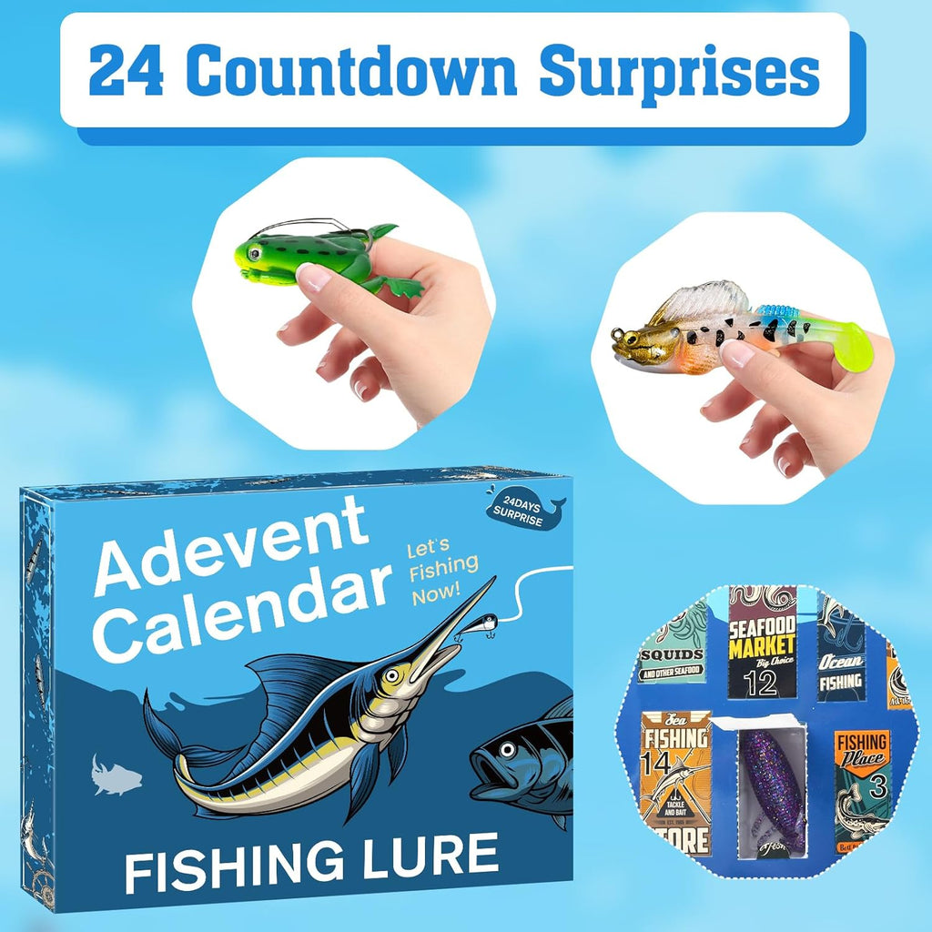 🎣Advent Calendar 2025 Fishing Lure Countdown Calendar