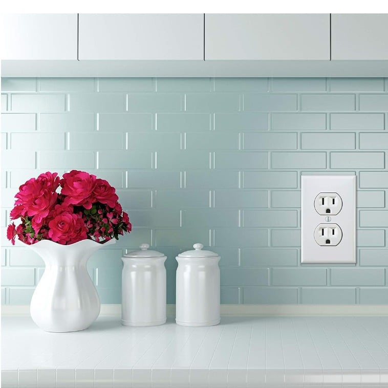 Fake power outlet prank wall decal – funny office gag sticker(1 set of 4 styles)