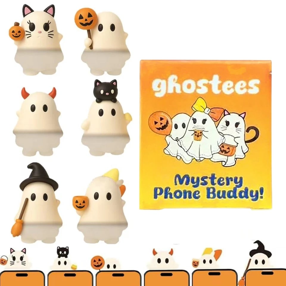 Halloween Pre-sale 49% OFF👻Ghostees Mystery Phone Buddy Cute Halloween Phones Decorations