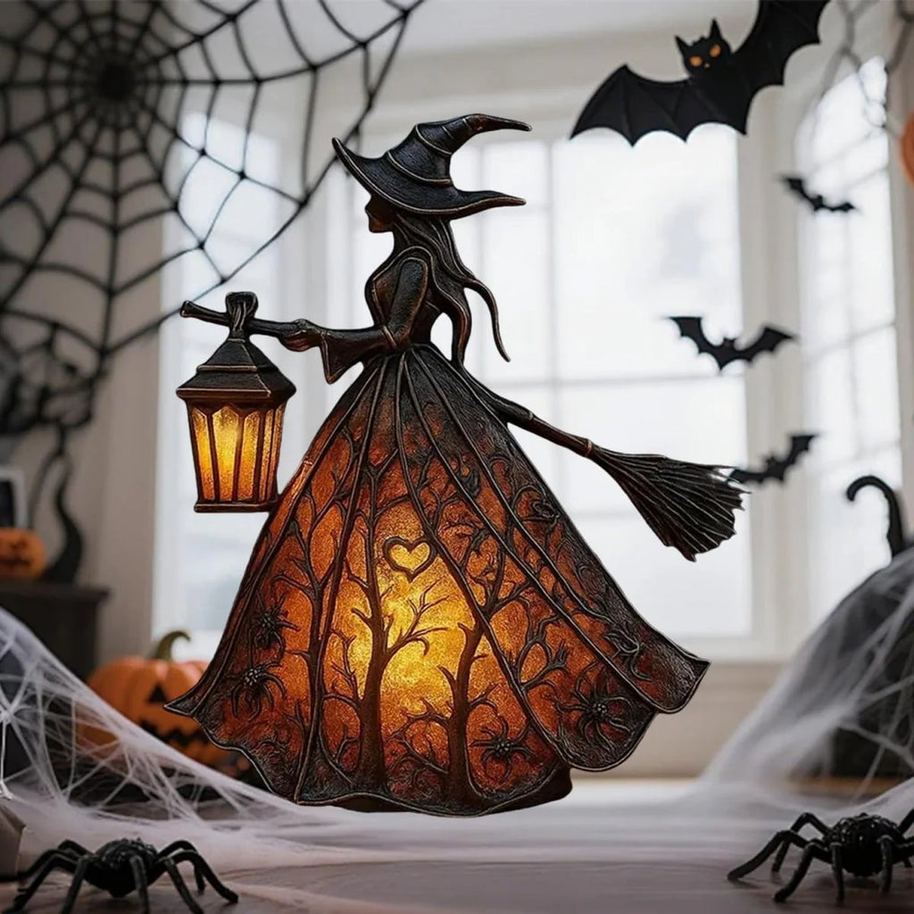 🧹✨ Light Up Your Halloween with the Witch Lamp