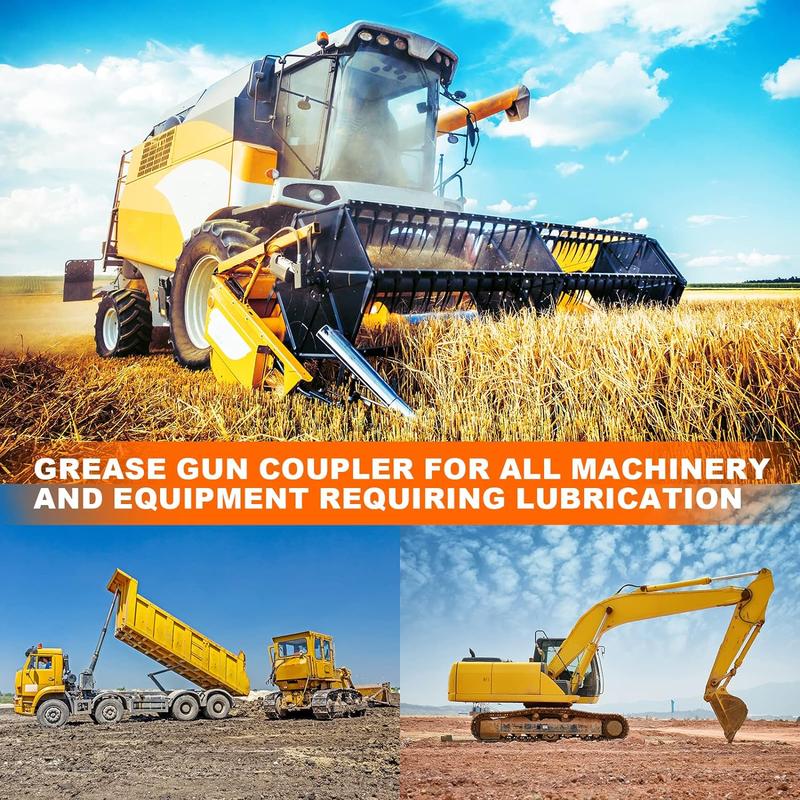 🔥2025 New Arrival🔥Leaking-proof Grease Tools Coupler, 12000PSI High Pressure Lubricating Oil Nozzle Accessory Compatible with 0.32 Cm Npt Lubricating Oil Nozzle