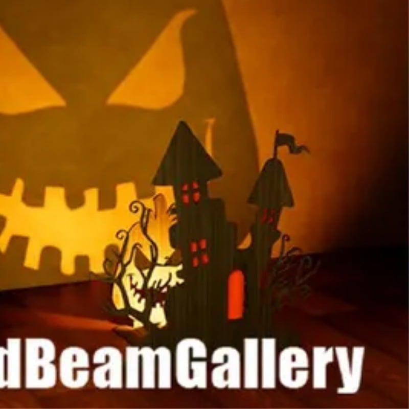 🎃 Pumpkin Face Shadow Candle Holder 👻