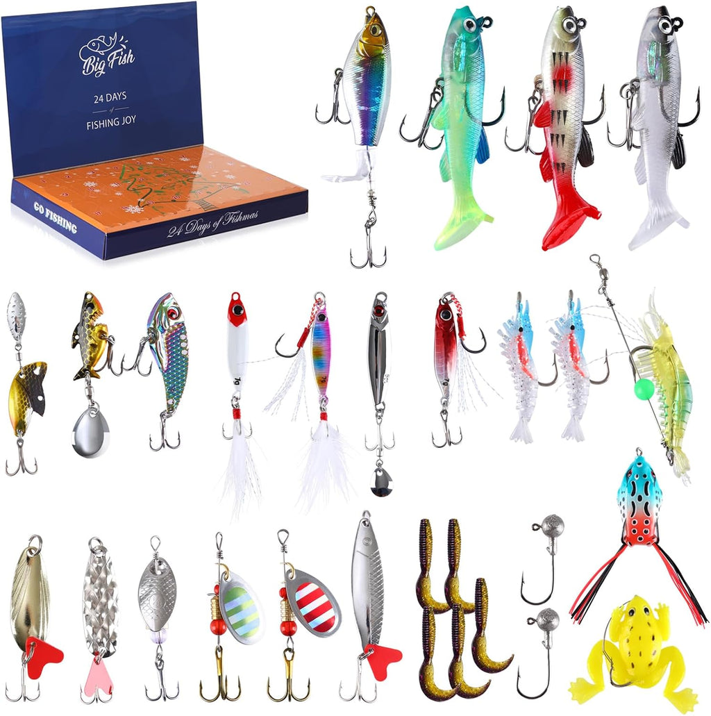 🎣🗓️ 24-Day Fishing Lure Advent Calendar