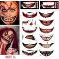 🔥Get ready for the upcoming Halloween!-🎃Halloween Prank Makeup Temporary Tattoo😈Realistic & Easy To Remove